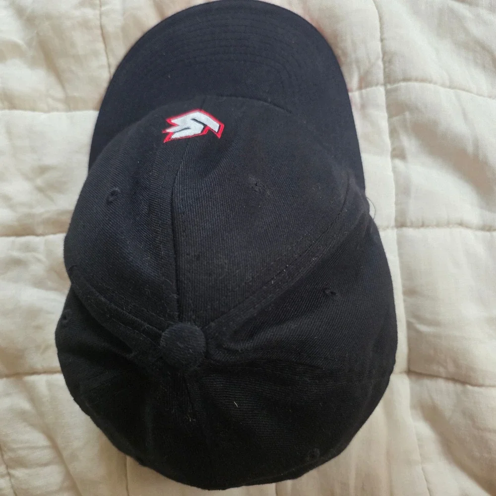 Liquid Force Baseball Cap Mens L-XL Black Excellent Flexfit Embroidered Hat